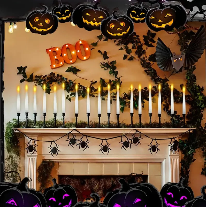 Magic Floating LED Candles with Wand Remote – 10–24 Pack