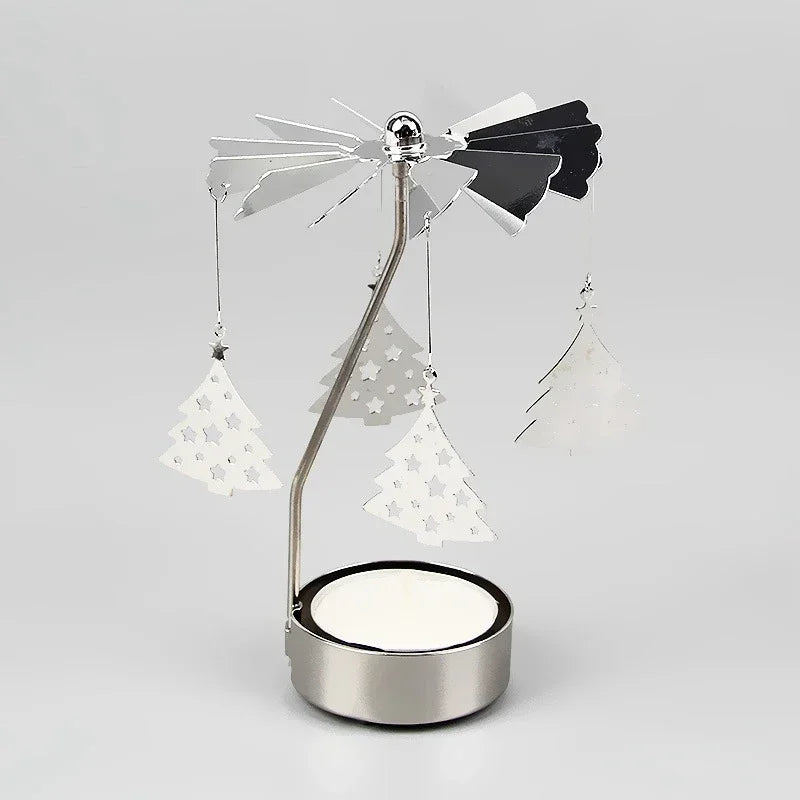 Silver Angel Chime Candle Holder