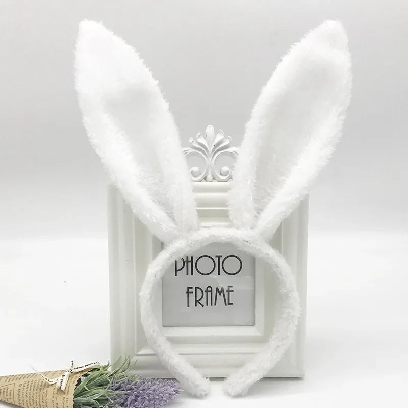 Plush Bunny Ears Headband – Cute & Soft for Easter & Cosplay - candletown.net