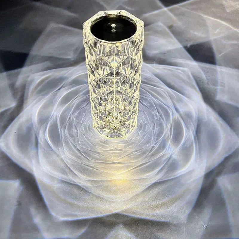 Kristallinen timanttipöytälamppu – Ladattava tunnelmavalo