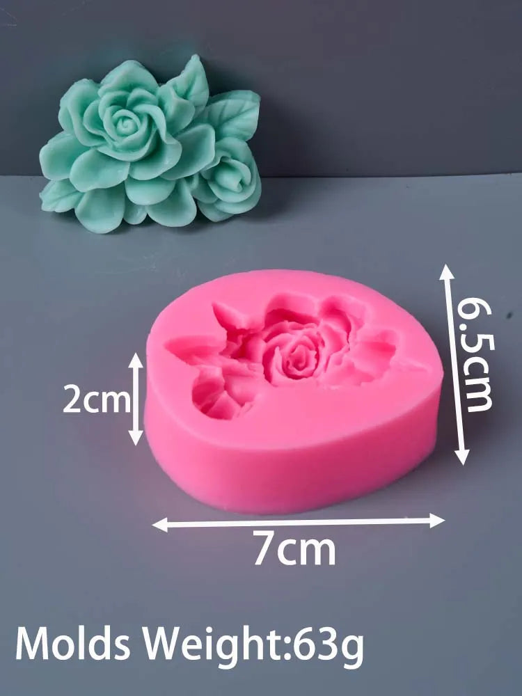 Frangipani Gardenia Flower Silicone Candle Mold