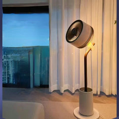 Smart Quiet Vertical Floor Fan for Home & Office