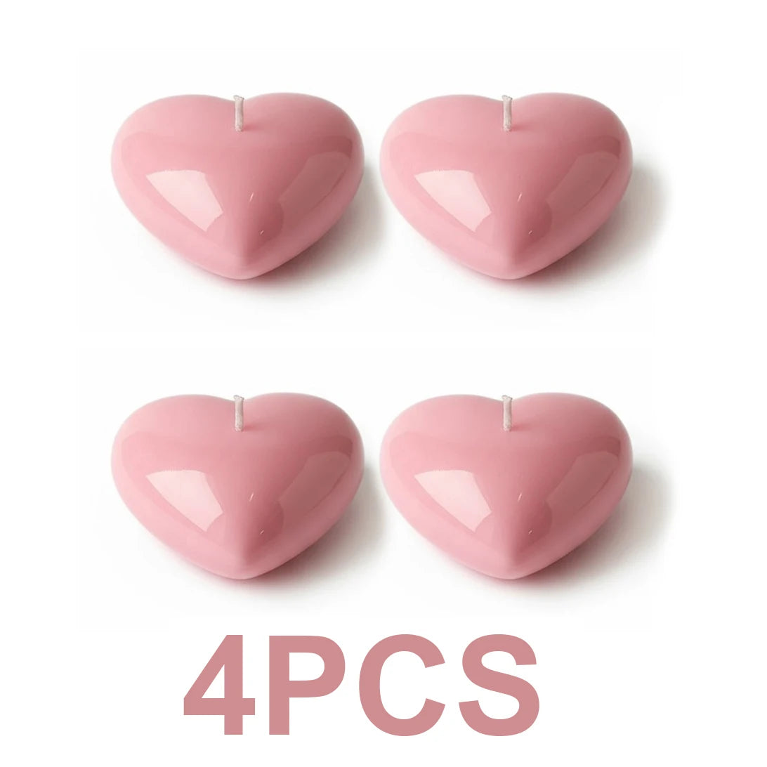 Heart Shaped Scented Candles – Valentine’s Day Set