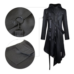 Men’s Gothic Hooded Halloween Cosplay Jacket