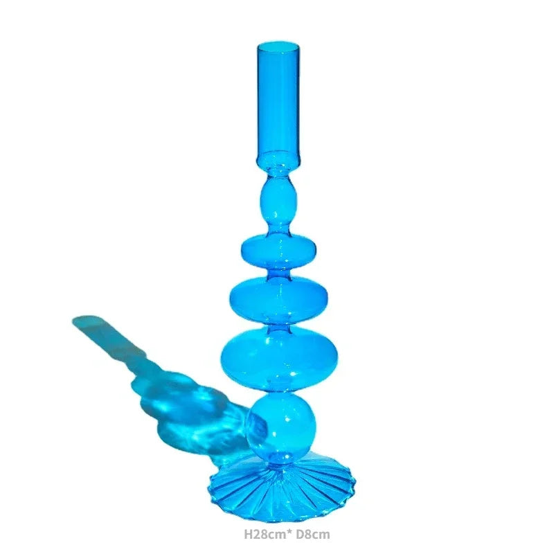 Colorful Glass Candle Holder - candletown.net