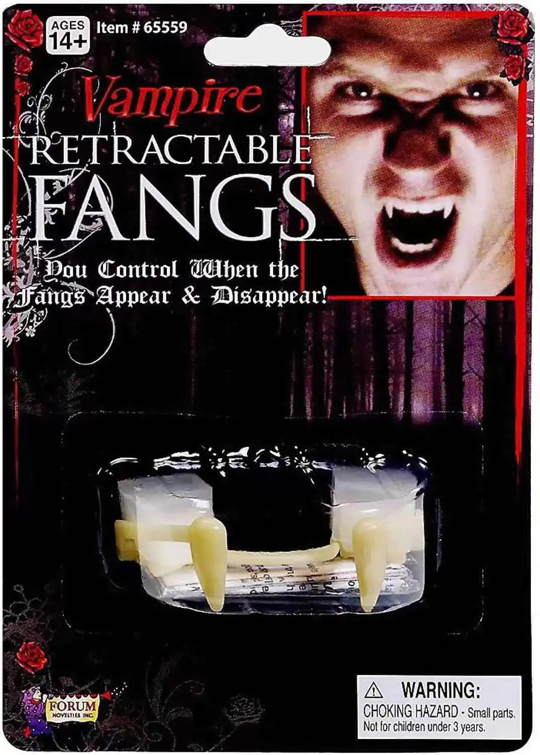 Retractable Halloween Vampire Fangs