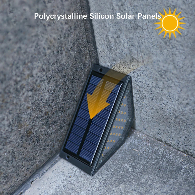 8 kpl Aurinkokenno LED-Porrasvalot