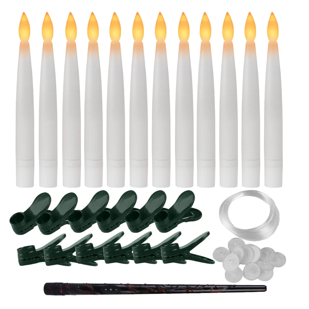 Flameless LED Taper Candles for Christmas Tree