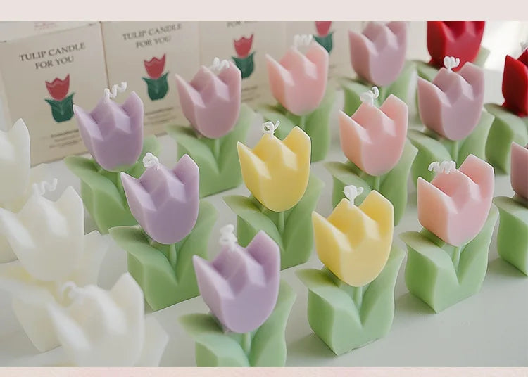 Handmade Tulip Soy Wax Candle - candletown.net