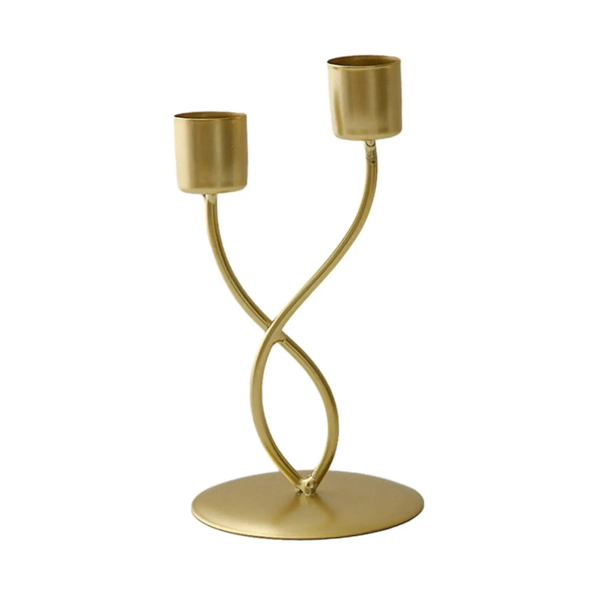 Elegant Metal Candle Holder – Vintage Iron Candelabra