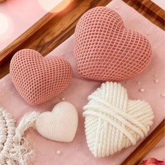 Silicone Heart Candle Molds