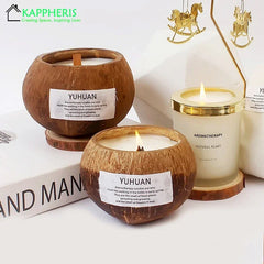 Eco-Friendly Soy Wax Aromatherapy Candle with Wooden Wick