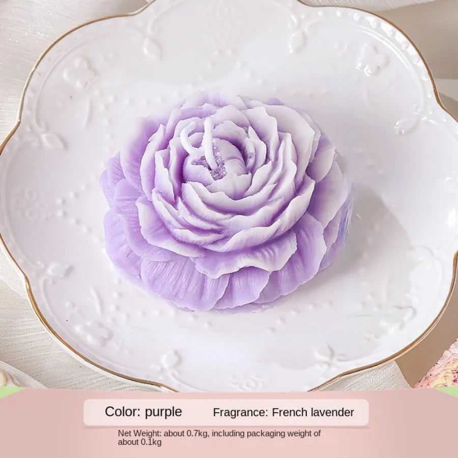 Peony Flower Aromatherapy Candle - candletown.net