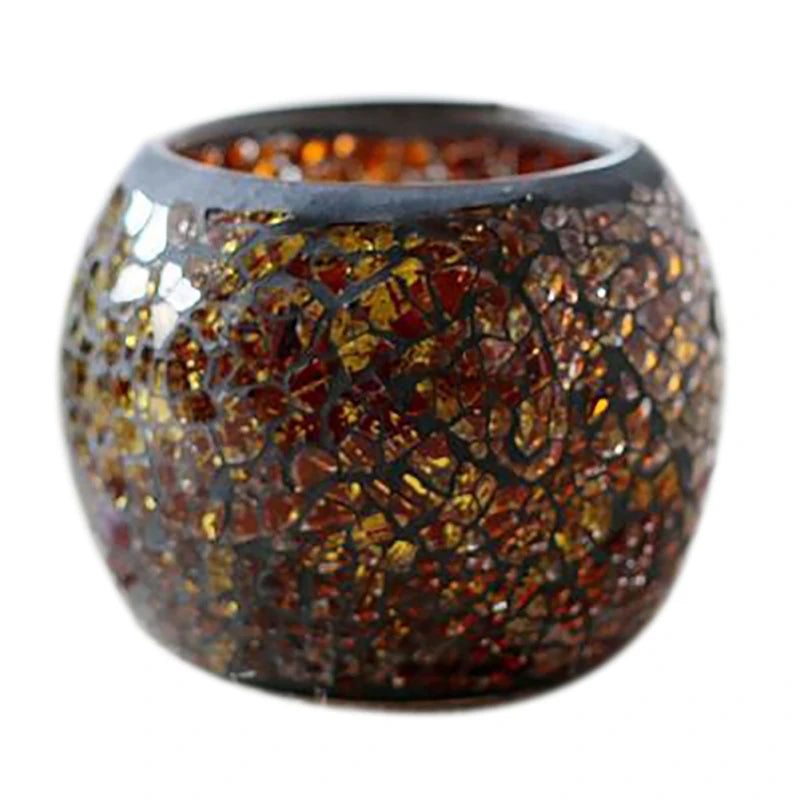 Moroccan Mosaic Glass Candlestick – Votive Candle Holder - candletown.net