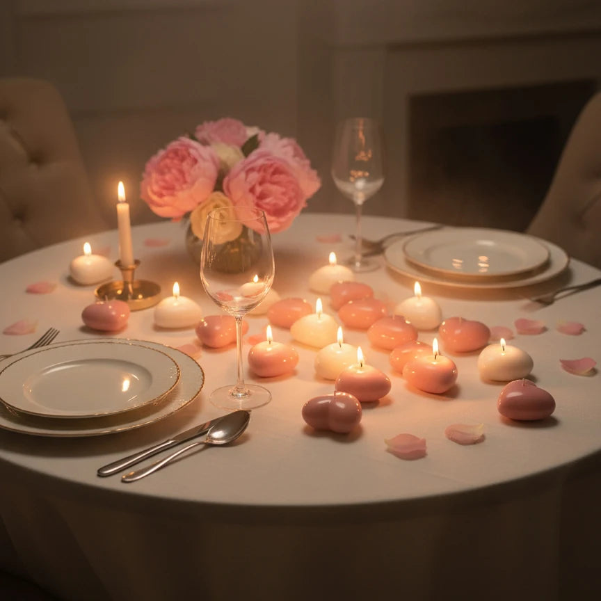 Heart Shaped Scented Candles – Valentine’s Day Set