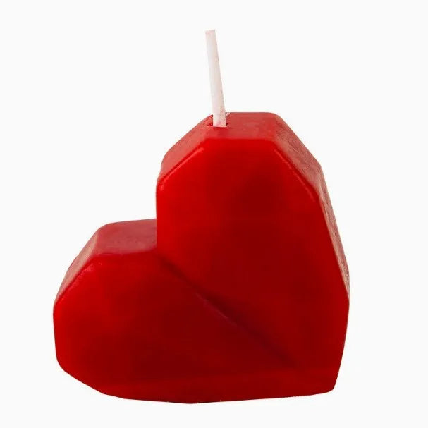 Red Heart Shaped Scented Candle