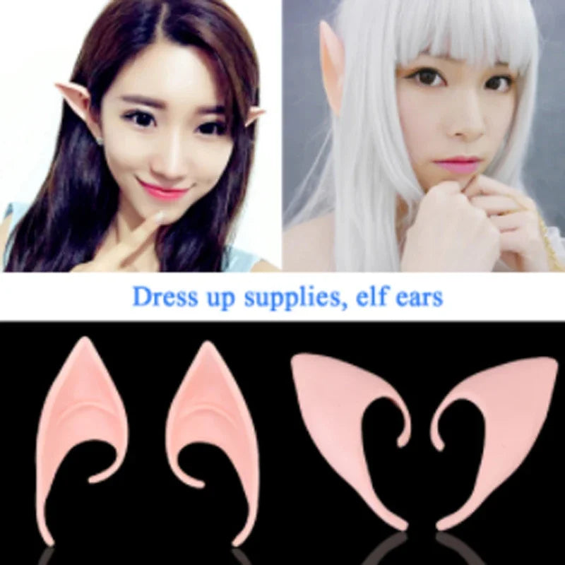 Latex Elf Ears – Fairy Cosplay Costume Accessory for Halloween & Party