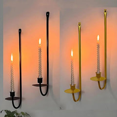 Retro Wall Mount Fireplace Candle Holder