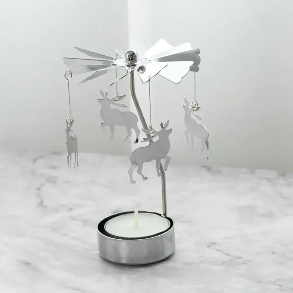 Silver Angel Chime Candle Holder