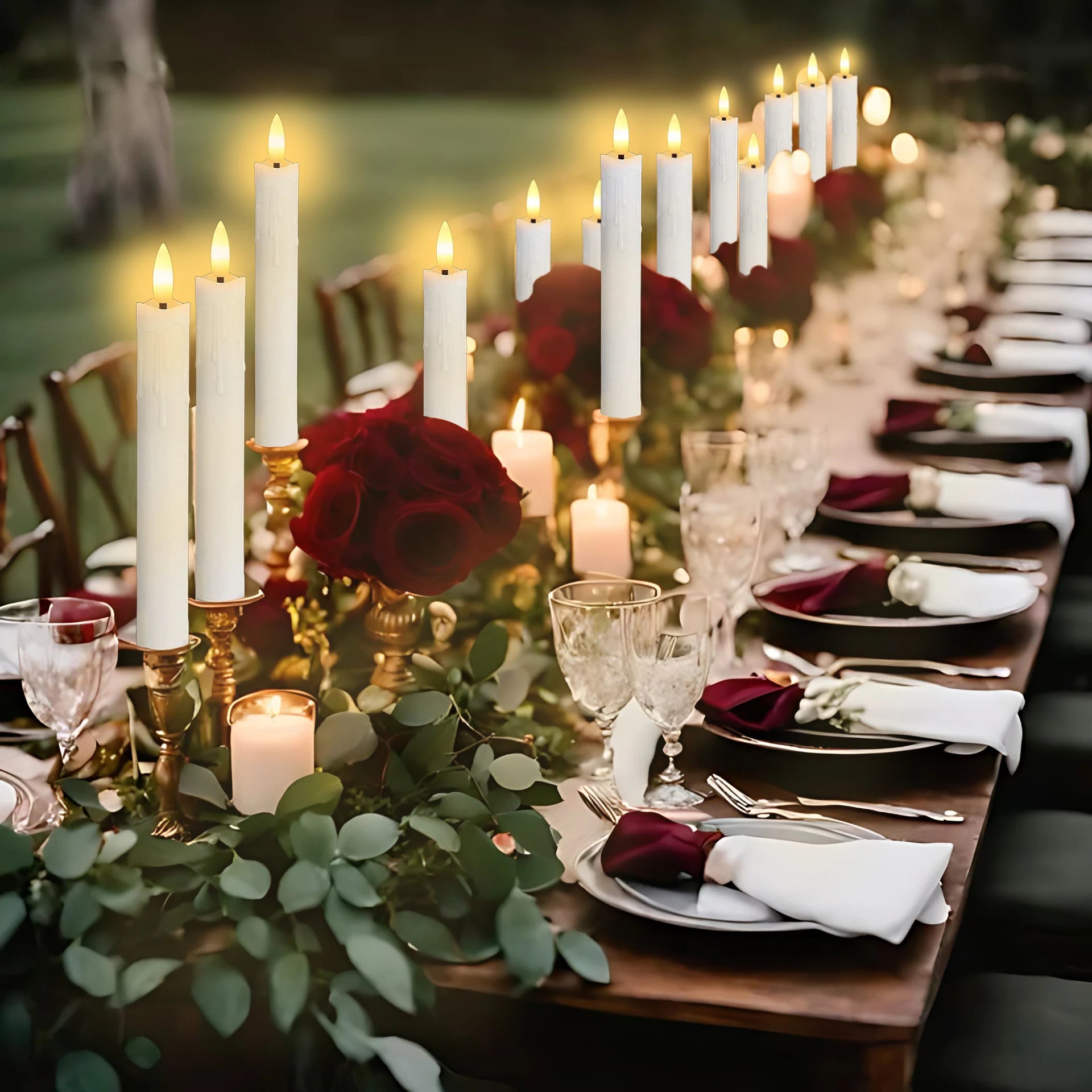Flameless LED Taper Candles (12–300PCS)