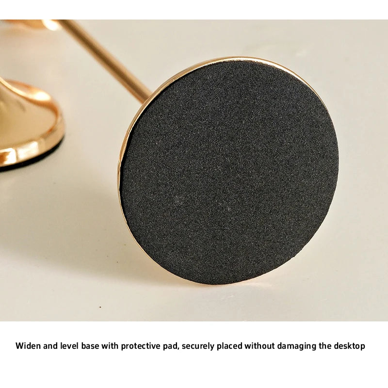 Vintage metallinen kynttilänjalka-setti (3 kpl)