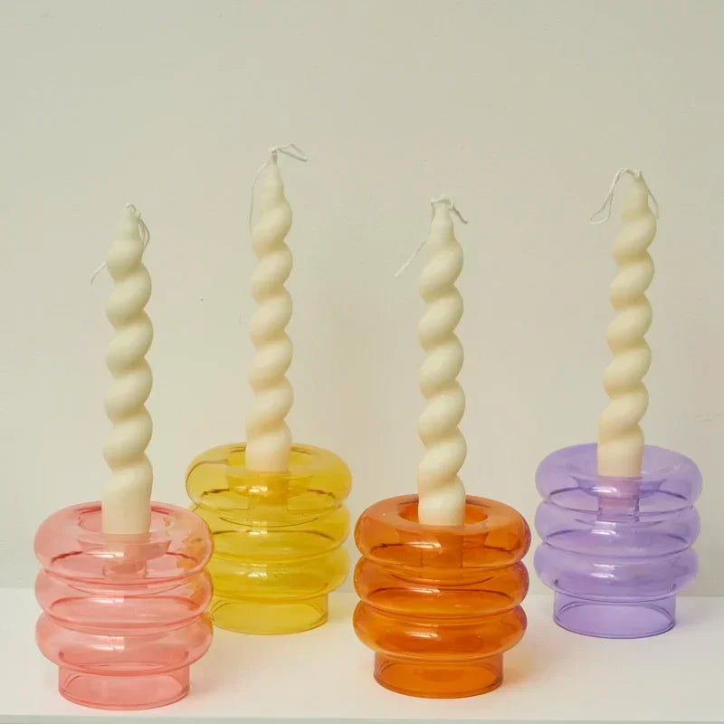 2pc Spiral Scented Dinner Taper Candles - candletown.net