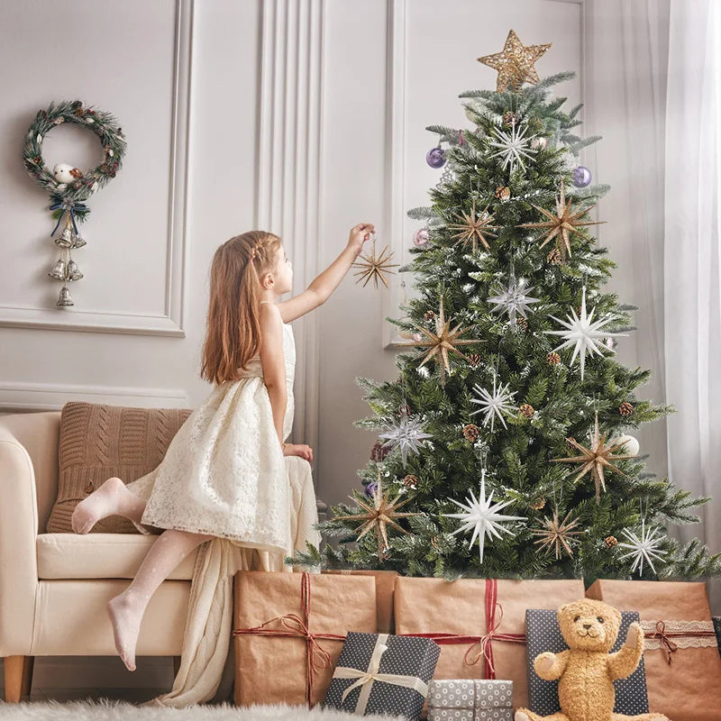 Gold Exploding Star Hanging Ornament