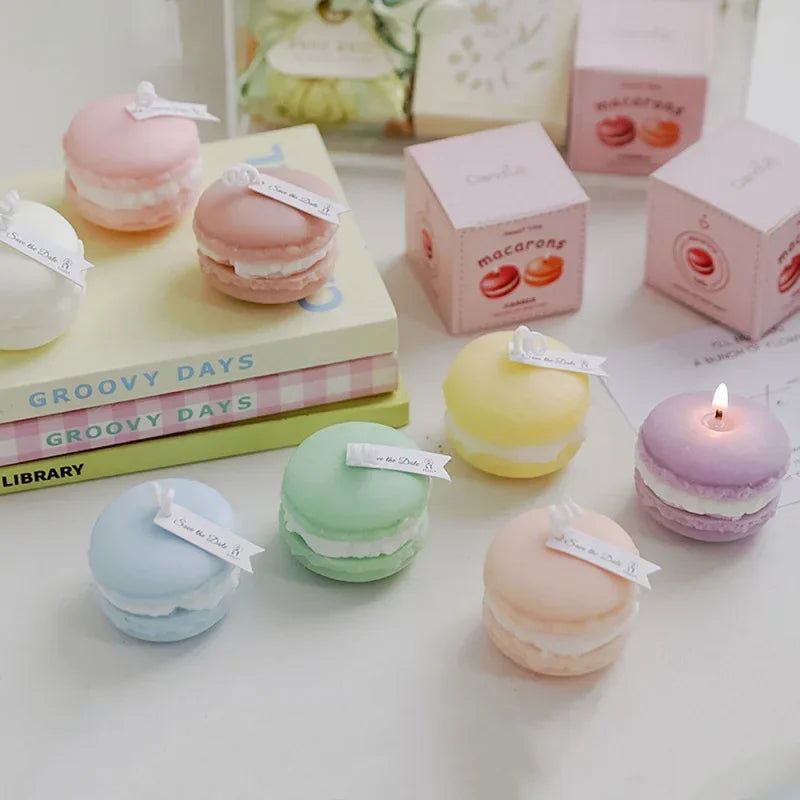 Scented Macaron Candles - Adorable Pastel Color Candle For Gift And Decoration - candletown.net