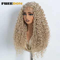 30 Inch (76 cm) Curly Lace Front Wig