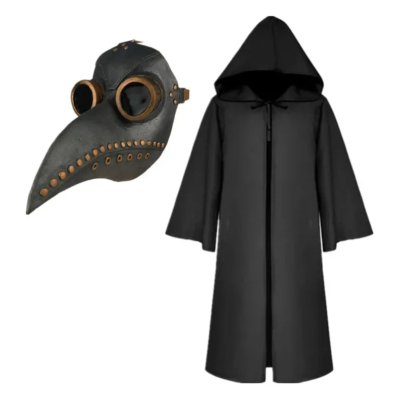 Plague Doctor Costume with Cape & Mask – Halloween Cosplay Set
