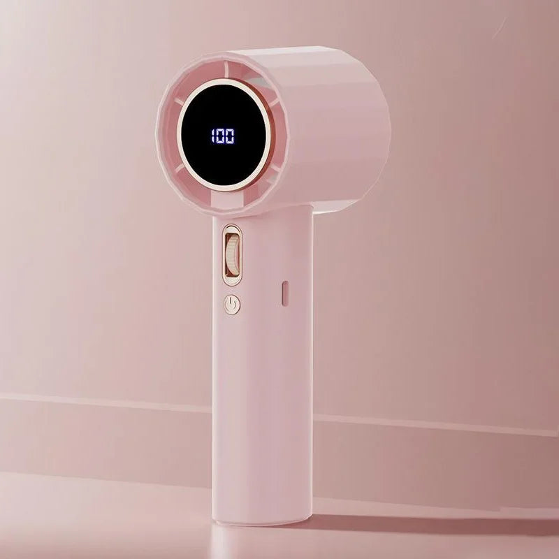 USB-ladattava Käsituuletin – 100 Nopeutta & Tehokas Turbo-Viilennys kotiin, grilliin ja matkalle