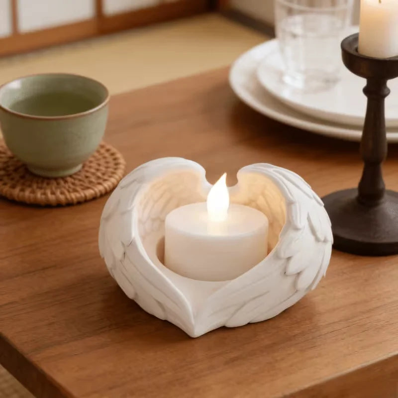 Angel Wings Tea Light Candle Holder