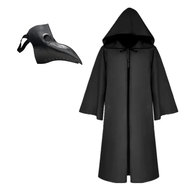 Plague Doctor Costume with Cape & Mask – Halloween Cosplay Set