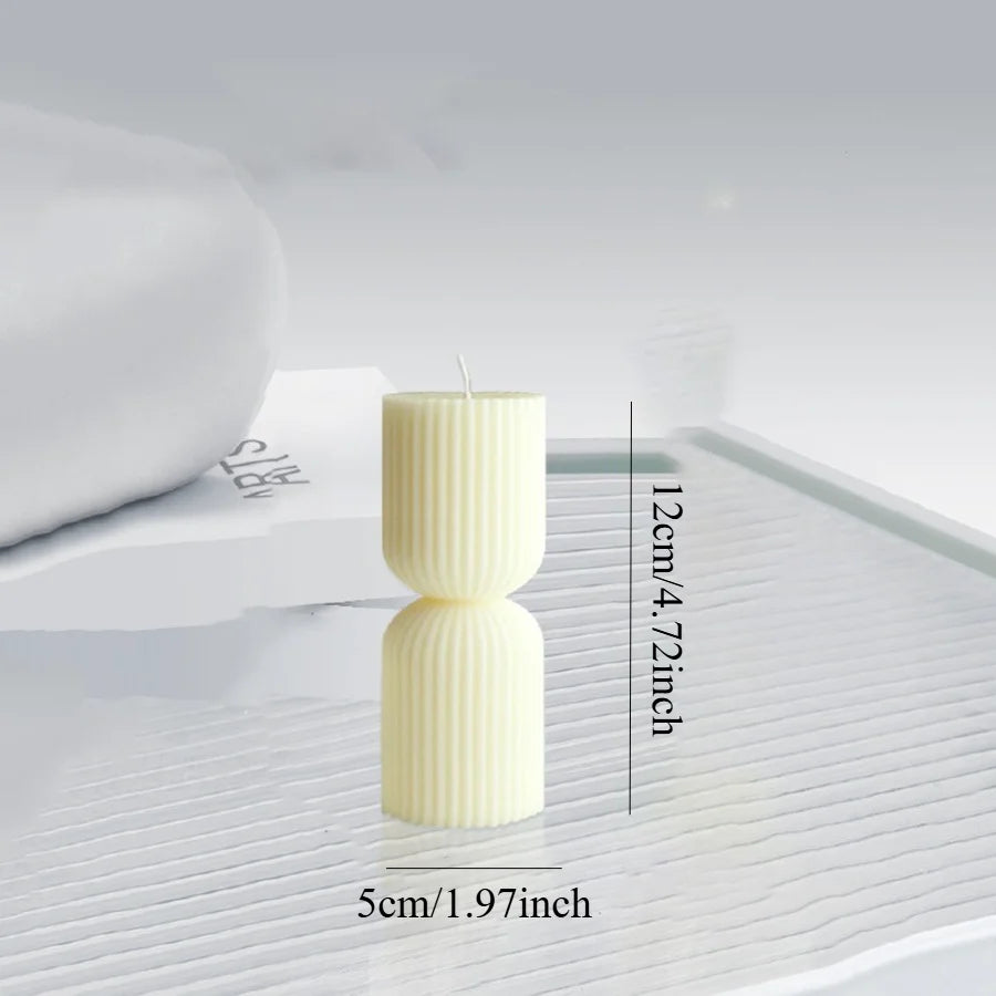 Nordic Minimalist Ribbed Soy Wax Candle - candletown.net