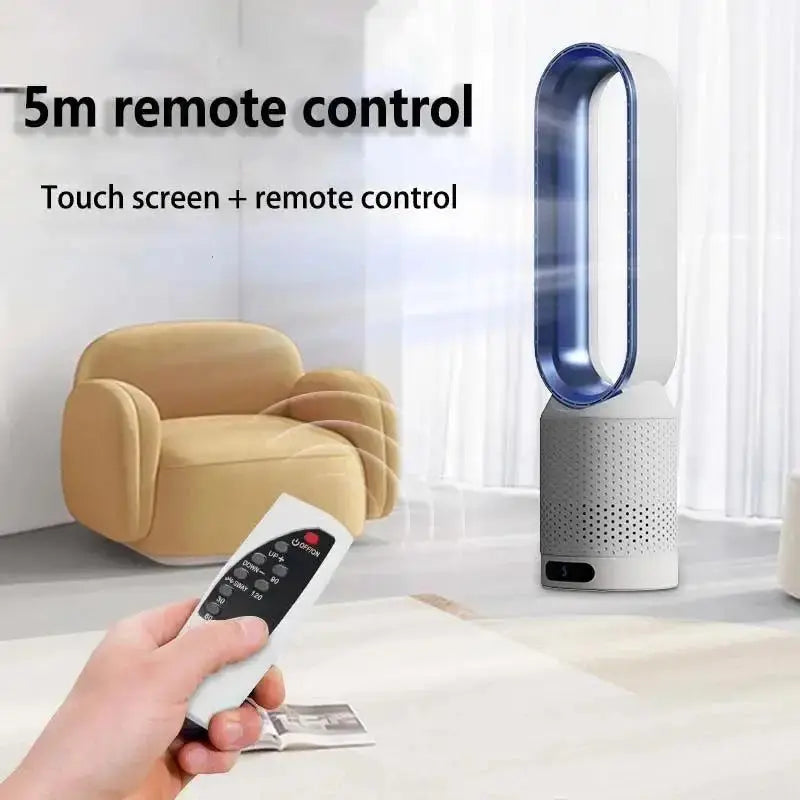 20" Bladeless Tower Fan with Remote & Quiet Operation - candletown.net