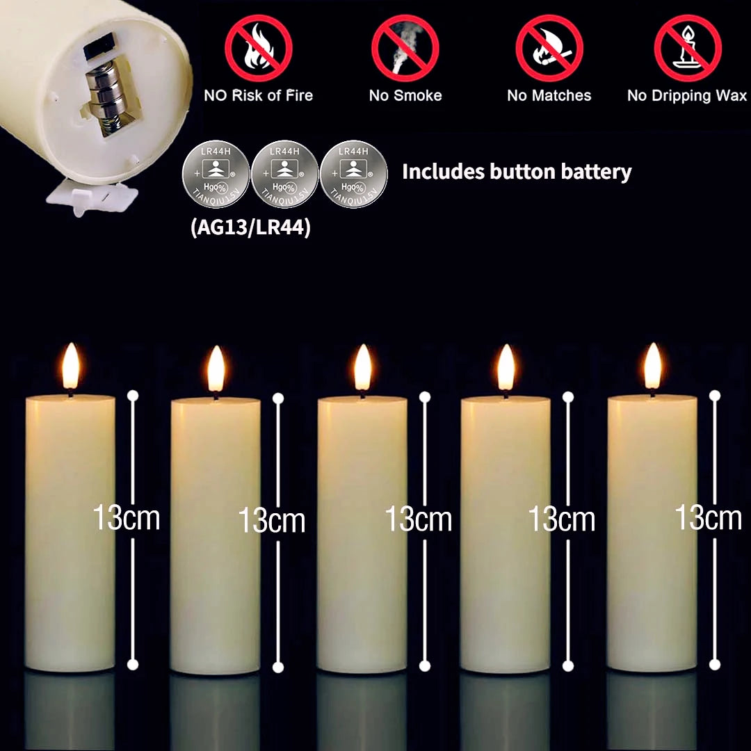 Flameless LED Candles Bulk Set