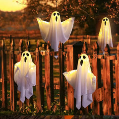 Halloween Ghost LED Hanging Decoration – Spooky Prop