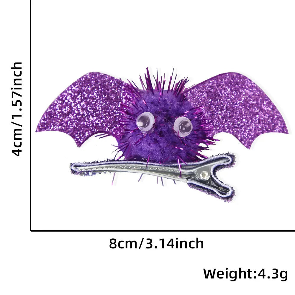 Halloween Costume Accessories Set – Glasses, Mask, Bat Hair Clip & Bracelet