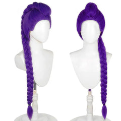 Purple Braided Clip-In Ponytail Wig – Cosplay Hair