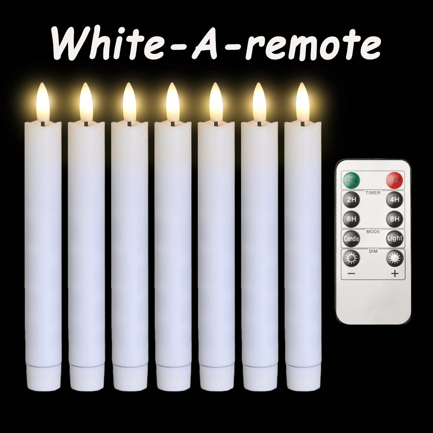 Flameless LED Taper Candles (12–300PCS)