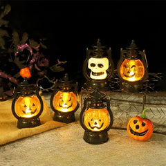 LED Halloween Pumpkin or Skull Lamp – Flameless Vintage Light
