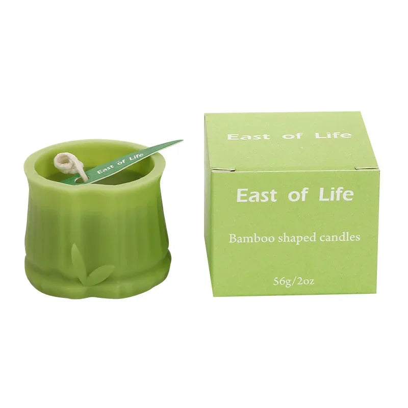 Bamboo-Shaped Scented Candle – Decorative & Aromatic - candletown.net