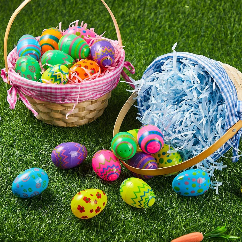 Colorful Plastic Easter Eggs – 12/24/36pcs Party Favors & Classroom Prizes - candletown.net