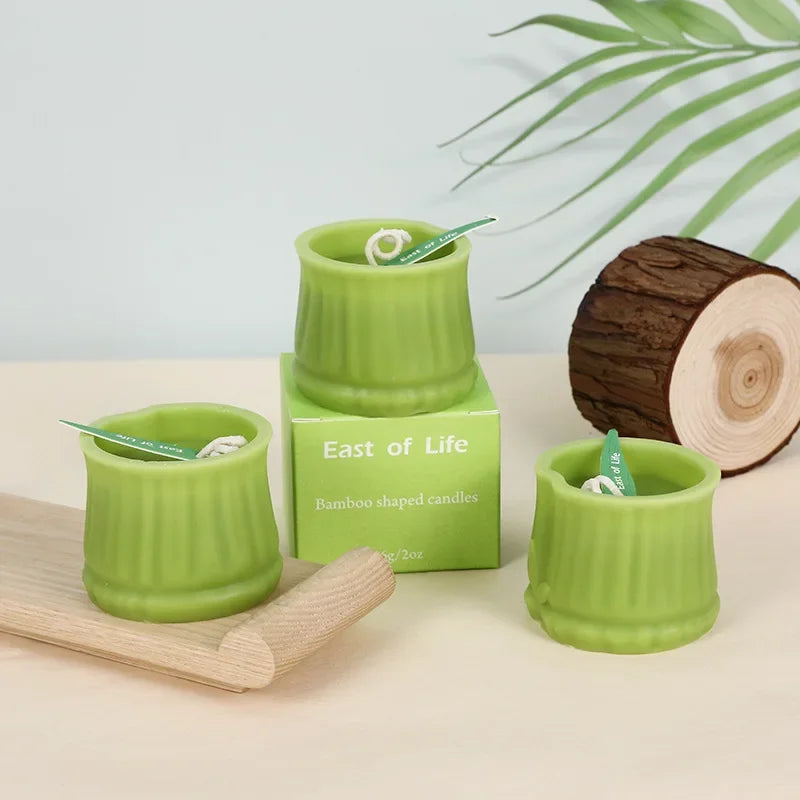 Bamboo-Shaped Scented Candle – Decorative & Aromatic - candletown.net