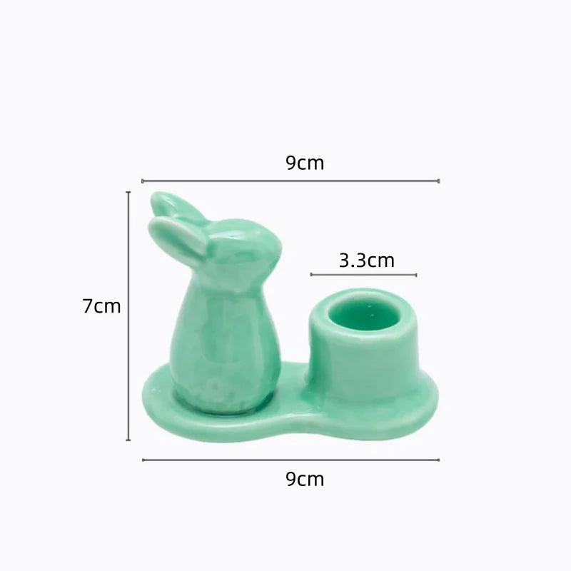 Creative Ceramic Bunny Candle Holder – A Delightful Accent for Your Home - candletown.net