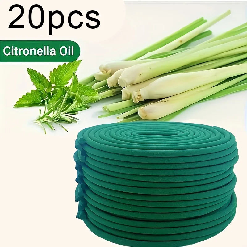 Natural Citronella Coils for Outdoor Use
