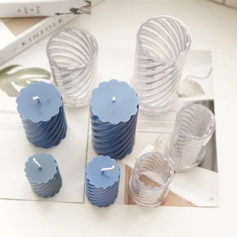 3D Threaded Cylindrical Candle Mold