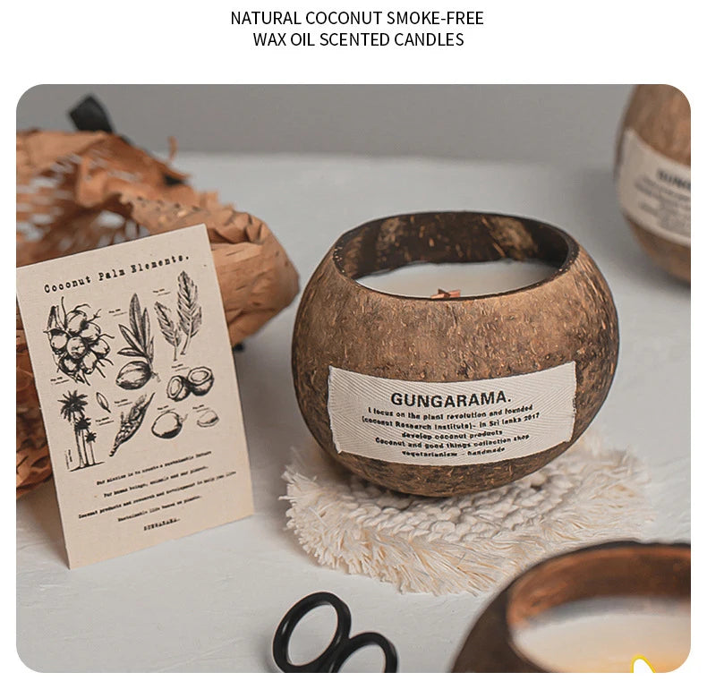Eco-Friendly Soy Wax Aromatherapy Candle with Wooden Wick