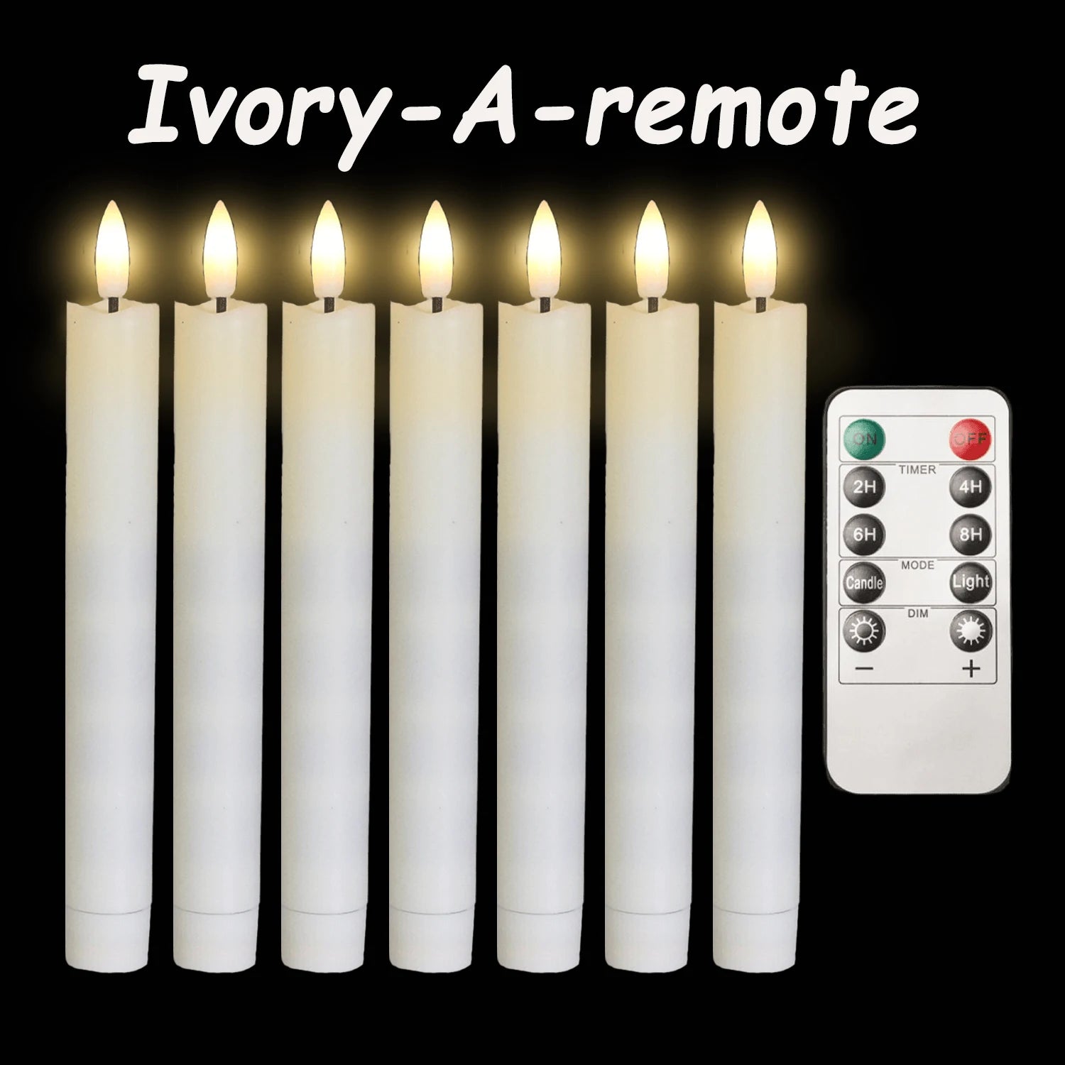 Flameless LED Taper Candles (12–300PCS)