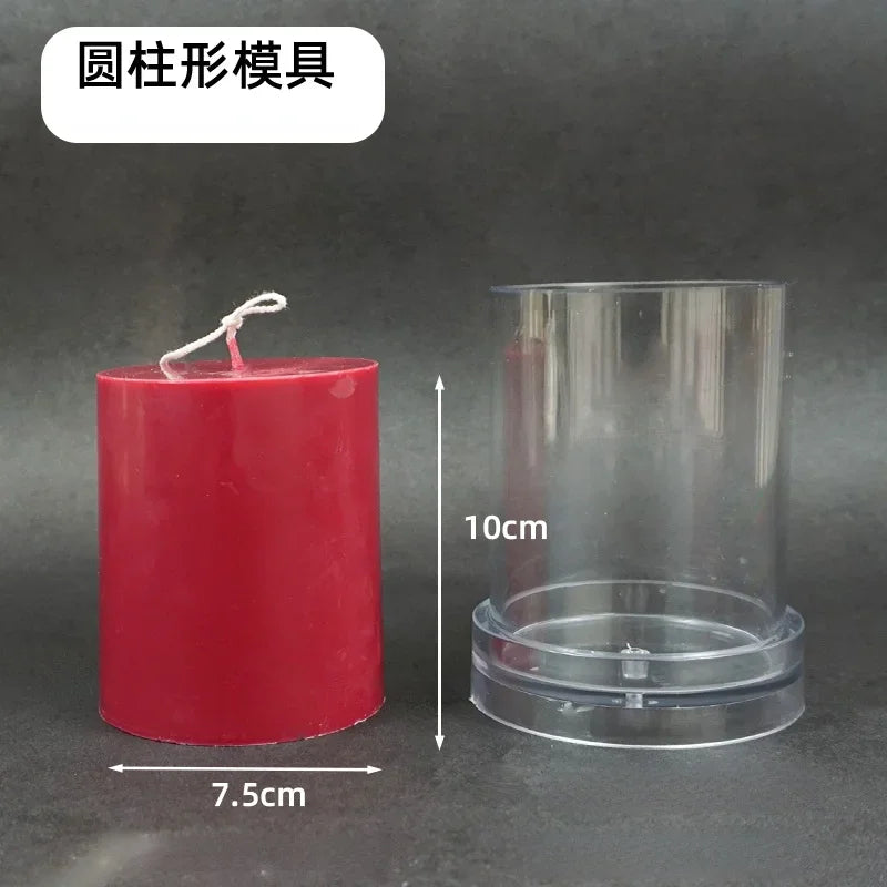 Large Cylindrical Candle Mold for DIY Pillar Candles